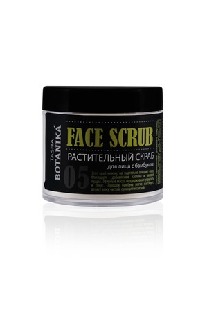Tasha / Face Scrub 05 растительный скраб для лица c Бамбуком серия Botanika