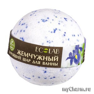 Ecolab / Жемчужный бурлящий шар для ванны "Ирис и пассифлора"