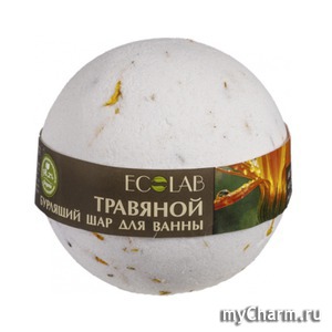Ecolab / Травяной Бурлящий шар для ванны "Примула и зеленый чай"