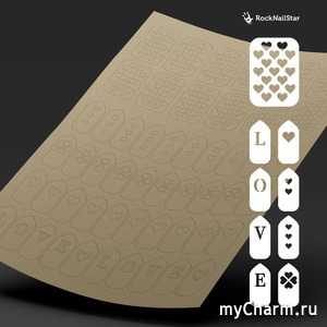 Rocknailstar / Трафарет в ассортименте