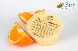 Kiranaturelle / "Молоко и апельсин" шоколад для принятия ванн
