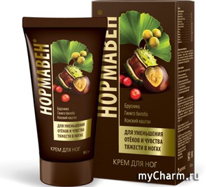 "Нормавен" / Крем для ног для уменьшения отеков и чувства тяжести в ногах