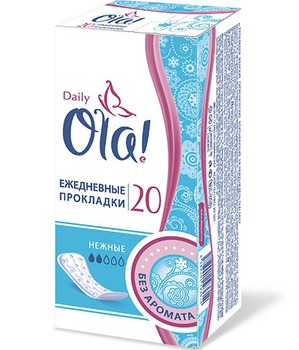 Ola! / Daily Ежедневные прокладки нежные без аромата