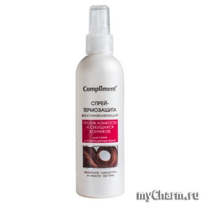 Compliment / Спрей-термозащита для волос восстанавливающий