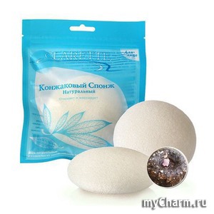 Clarette / Конжаковый спонж натуральный для лица
