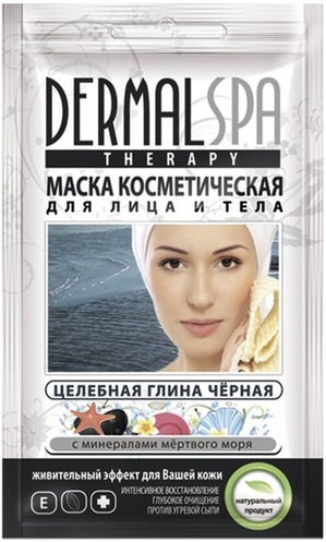 Dermal Spa / Маска для лица и тела Целебная глина чёрная с минералами мёртвого моря