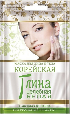 "Артколор" / Маска для лица и тела корейская глина белая с экстрактом лайма