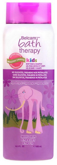 Belcam / Детский гель для душа и шампунь для волос "Сладкий виноград" Bath Therapy