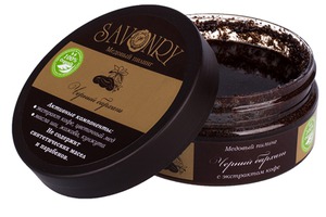 Savonry / Медовый пилинг Черный бархат