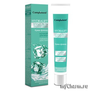 Compliment / Ночной крем-флюид для лица серии Hydralift Hyaluron