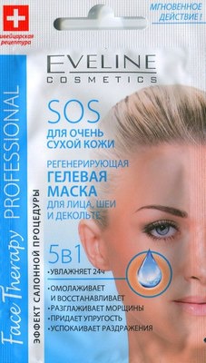 Eveline Cosmetics /    SOS Pro-regenerating gel mask for face,neck and decollete 5 in1