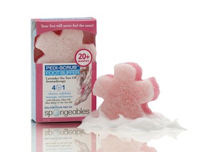 Spongeables /    Pedi-Scrub 4-in-1 Pink Foot Buffer