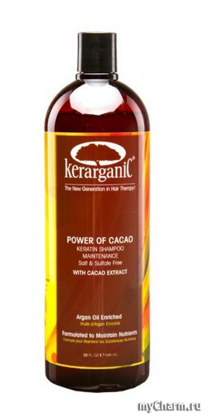 Kerarganic /  Keratin Shampoo Maintenance Salt & Sulfate Free Power Of Cacao
