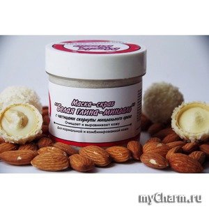 Meela Meelo / Маска-скраб «Белая глина миндаль»