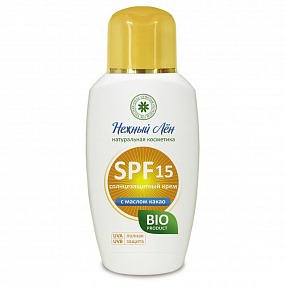 "Нежный лен" / Солнцезащитный крем SPF 15