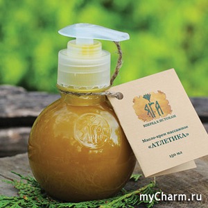 "Яга" / Масло-крем массажный для тела «Атлетика»