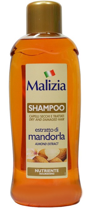 Malizia /     shampoo estratto di mandorla almond extract
