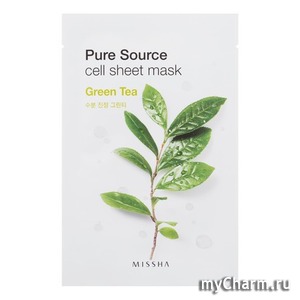 "Missh�" / ����� ��� ���� Missha Pure Source Cell Sheet Mask (Green Tea)