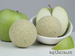 L'Cosmetics / Бурлящие шарики для ванн "Яблоко с корицей" с пеной