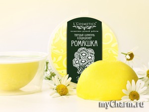 L'Cosmetics / Твердый шампунь-кондиционер 2 в 1 "Ромашка укрепление"