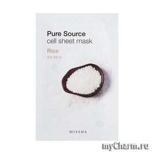 "Missh" /    Missha Pure Source Cell Sheet Mask (Rice)