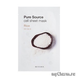"Missh�" / ����� ��� ���� Missha Pure Source Cell Sheet Mask (Rice)