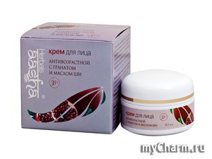 Aasha Herbals / Крем для лица антивозрастной с гранатом и маслом ши