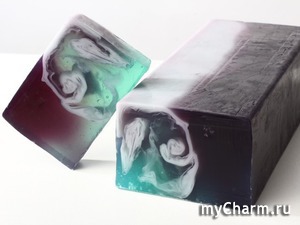 L'Cosmetics / Мыло ручной работы "Черная смородина" брусковое