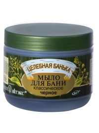 "Вiтэкс" / Мыло для бани классическое черное серия "Целебная банька"
