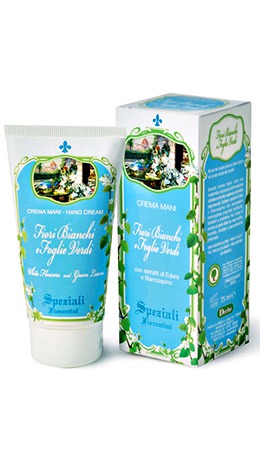 Derbe /    Crema Mani Fiori Bianchi E Foglie Verdi