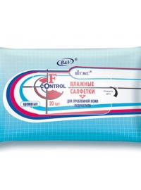 "Вiтэкс" / F-control Влажные салфетки для проблемной кожи подростков кремовые