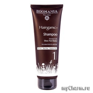 EGOMANIA /    Hairganic+ Shampoo Nut Shea Butter For Eztra Thick & Curly Hair