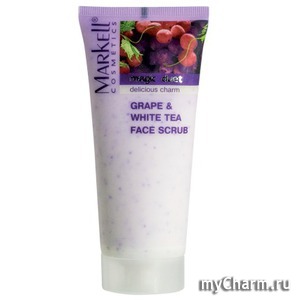 Markell / Скраб для лица Magic duet grape&white tea face scrub