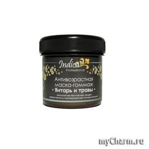 v.i.Cosmetics / Маска для лица Indica Антивозрастная маска-гоммаж «Янтарь и травы»