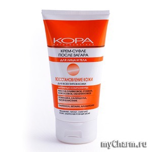 "Кора" / Крем-суфле после загара для лица и тела "Восстановление кожи"