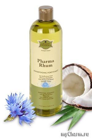Green Pharma / шампунь с яичным желтком и ромом Pharma Rhum