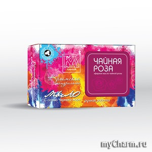 "Крымская Линия" / Мыло с солью Черного моря "Чайная роза"