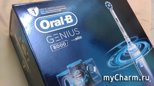 Электрическая зубная щетка Oral-B Genius 8000 - идеальный гаджет для гигиены полости рта!