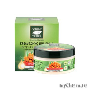 "Добрые травы" / Крем-тонус для лица лифтинг и сияние