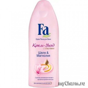 Fa / Крем-пена для ванн Крем-уход с маслами Шелк & магнолия