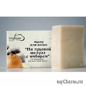 "Традиция" / Мыло для волос «На луковой шелухе с имбирем»