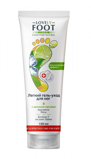 "Евро Лайн Косметикс" / Легкий гель-уход для ног Lovely Foot care