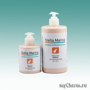 Stella-Marina / Крем-гель для тела антицеллюлитный «Ананас» Термически нейтральный