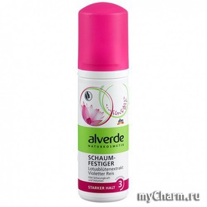 Alverde /     Schaum - Festiger Lotusblutenextrakt Violetter Reis