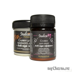 v.i.Cosmetics / Крем для лица Indica Сливки для лица тройного действия «Anti-age эффект»