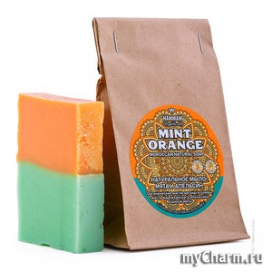 Natura Vita /    Hammam organic oils Mint Orange Moroccan Natural Soap