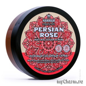 Natura Vita /   Hammam organic oils Persian Rose Natural Sugar Scrub