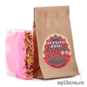 Natura Vita / Мыло Hammam organic oils Persian Rose Natural Soap With Rose Flower