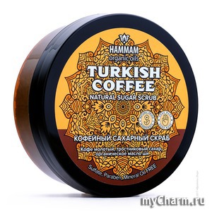 Natura Vita /    Hammam organic oils Turkish CoffeeNatural Sugar Scrub