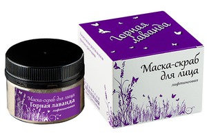 "Крымская Натуральная Коллекция" / Маска-скраб для лица "Горная лаванда" лифтинговая